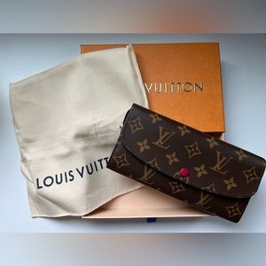 Louis Vuitton Emilie Wallet Fuscia- NEW